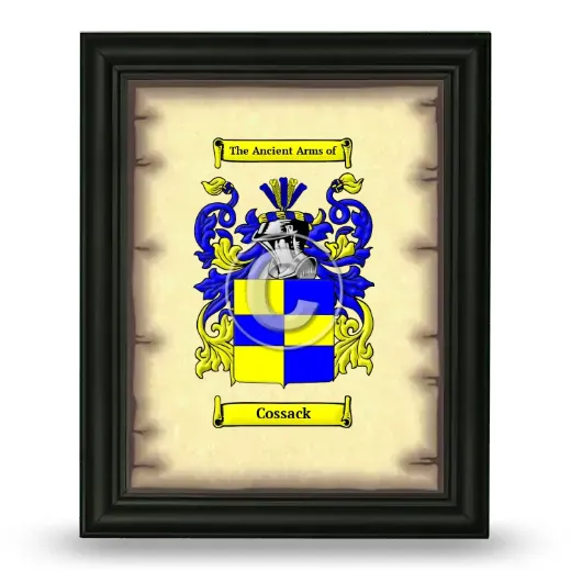 Cossack Coat of Arms Framed - Black