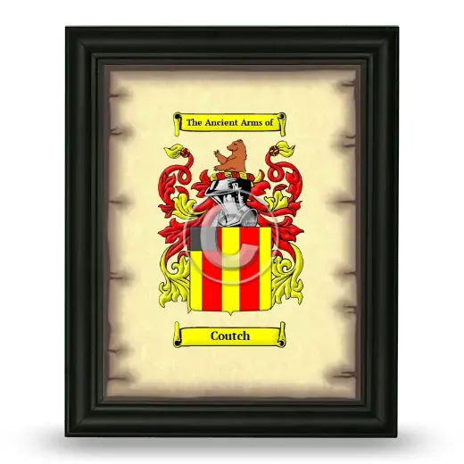 Coutch Coat of Arms Framed - Black