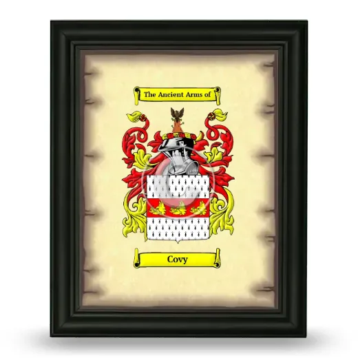 Covy Coat of Arms Framed - Black
