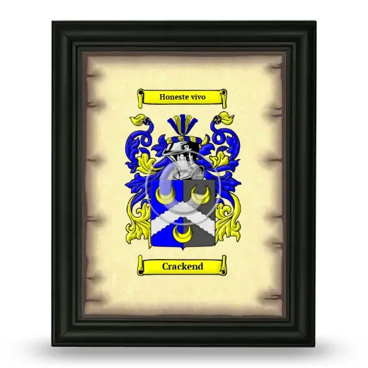 Crackend Coat of Arms Framed - Black