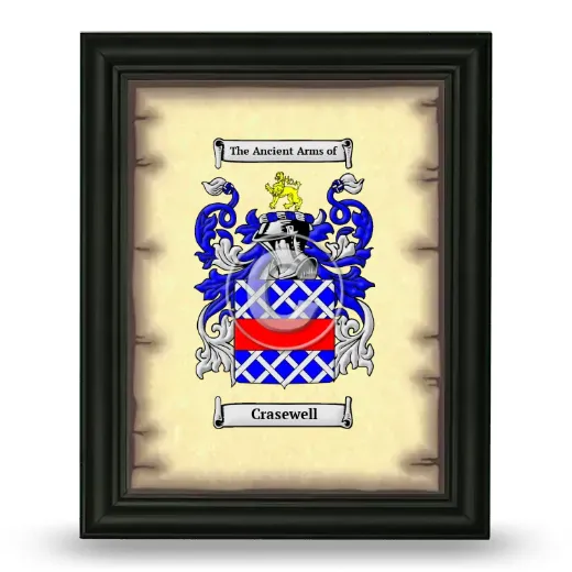 Crasewell Coat of Arms Framed - Black