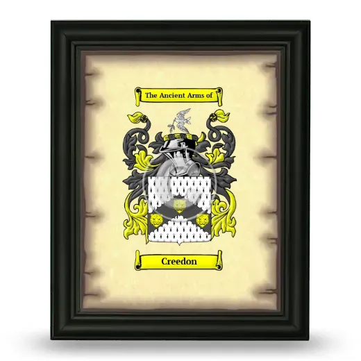 Creedon Coat of Arms Framed - Black