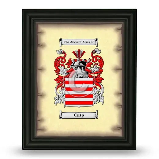 Crisp Coat of Arms Framed - Black