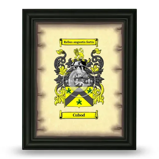 Cubod Coat of Arms Framed - Black
