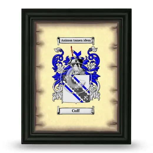 Cuff Coat of Arms Framed - Black