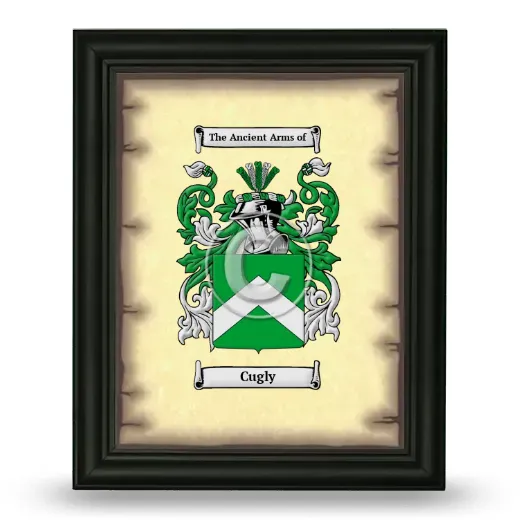 Cugly Coat of Arms Framed - Black