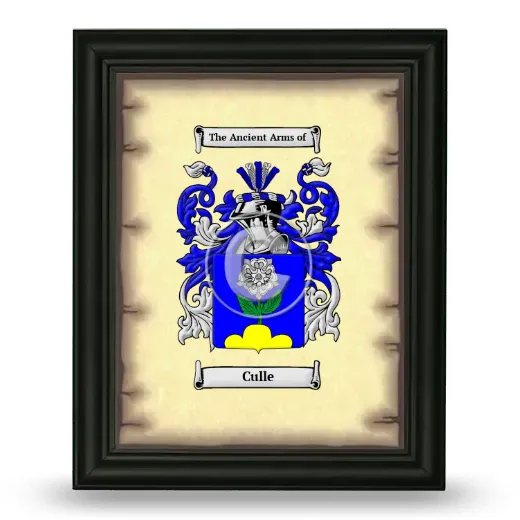 Culle Coat of Arms Framed - Black