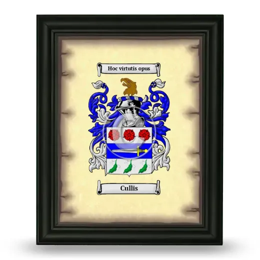 Cullis Coat of Arms Framed - Black