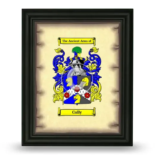 Cully Coat of Arms Framed - Black