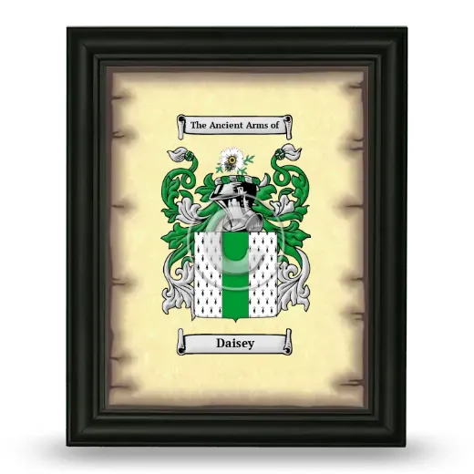 Daisey Coat of Arms Framed - Black
