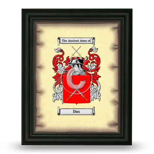 Das Coat of Arms Framed - Black