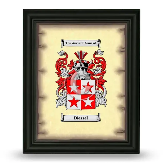 Diessel Coat of Arms Framed - Black