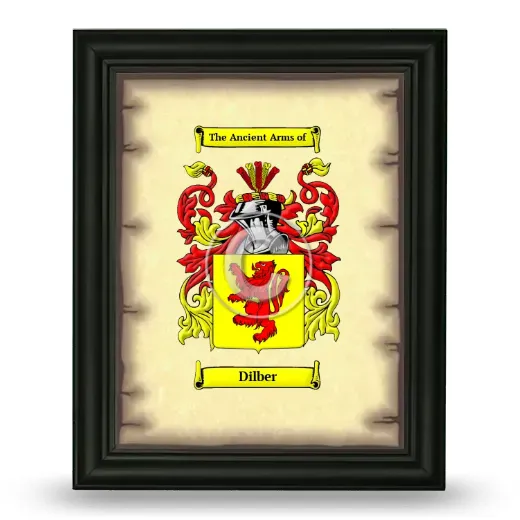 Dilber Coat of Arms Framed - Black