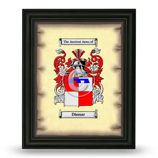 Dinnar Coat of Arms Framed - Black