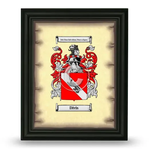 Divis Coat of Arms Framed - Black