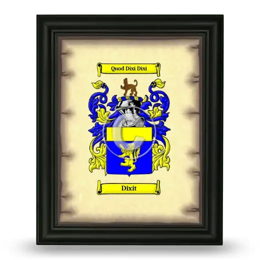 Dixit Coat of Arms Framed - Black