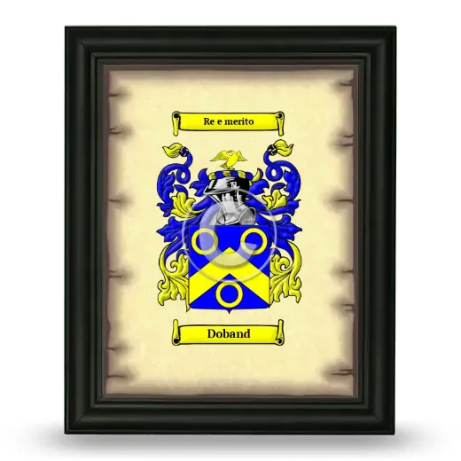 Doband Coat of Arms Framed - Black