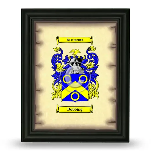 Dobbing Coat of Arms Framed - Black
