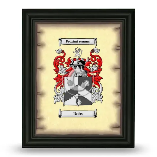 Dobs Coat of Arms Framed - Black