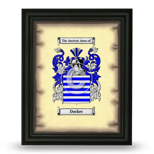 Docker Coat of Arms Framed - Black