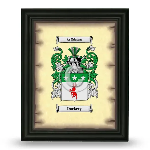 Dockery Coat of Arms Framed - Black