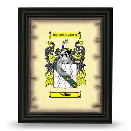 Dolline Coat of Arms Framed - Black