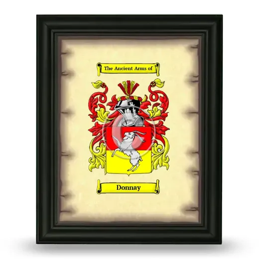 Donnay Coat of Arms Framed - Black