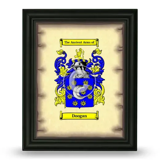 Doogan Coat of Arms Framed - Black