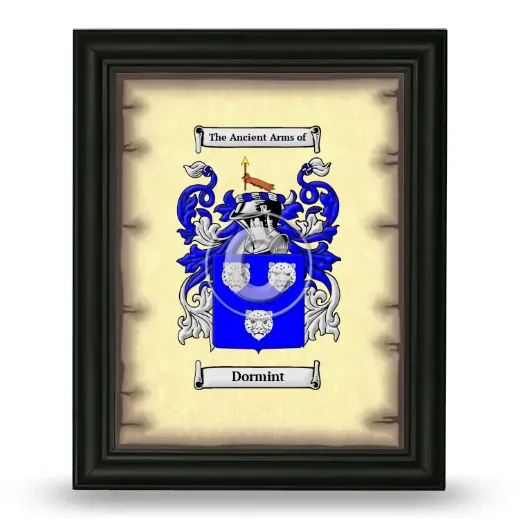 Dormint Coat of Arms Framed - Black