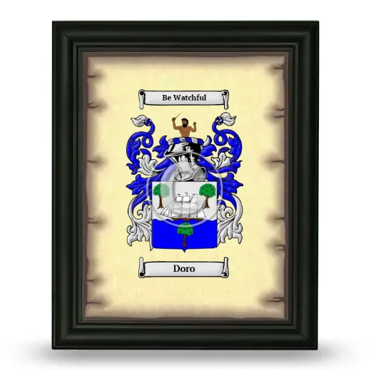 Doro Coat of Arms Framed - Black