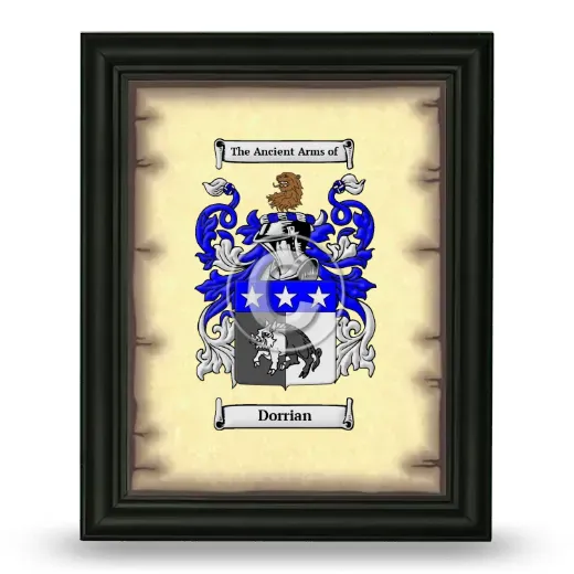 Dorrian Coat of Arms Framed - Black