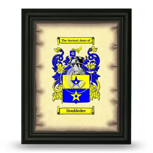 Doubledee Coat of Arms Framed - Black
