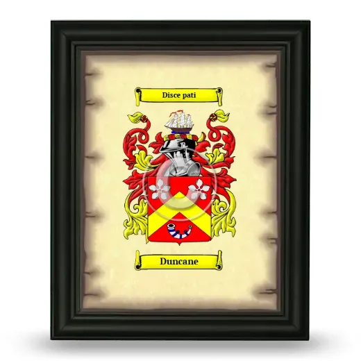Duncane Coat of Arms Framed - Black