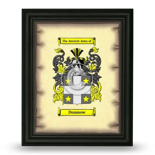 Dunmow Coat of Arms Framed - Black