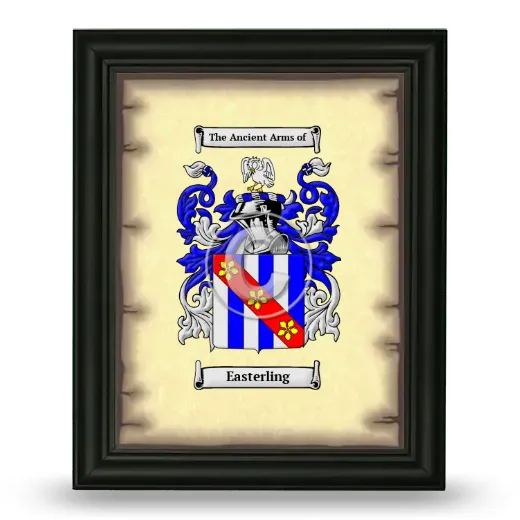 Easterling Coat of Arms Framed - Black