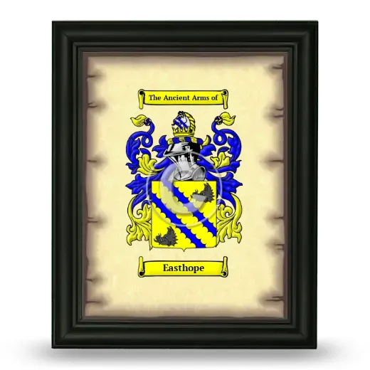 Easthope Coat of Arms Framed - Black