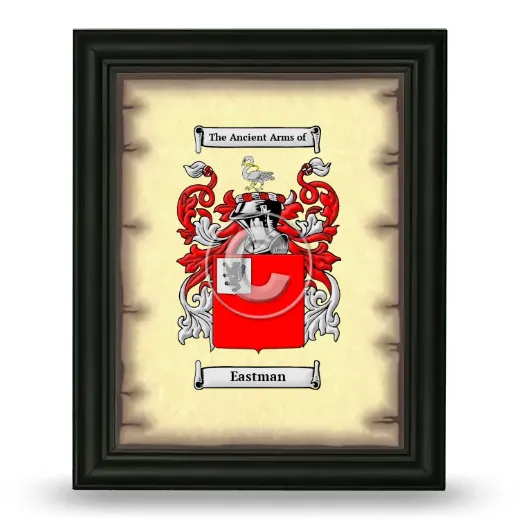 Eastman Coat of Arms Framed - Black