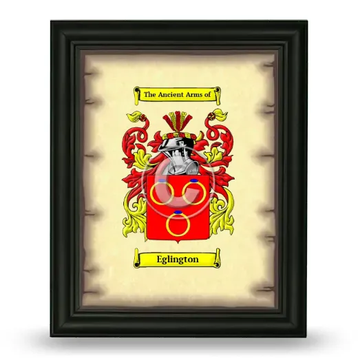 Eglington Coat of Arms Framed - Black