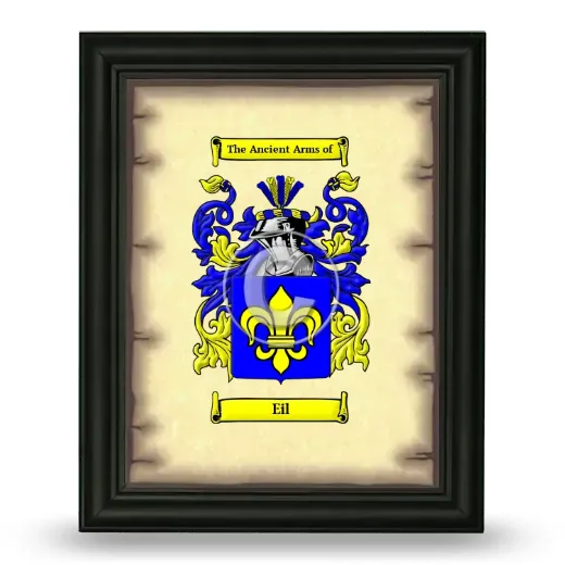 Eil Coat of Arms Framed - Black