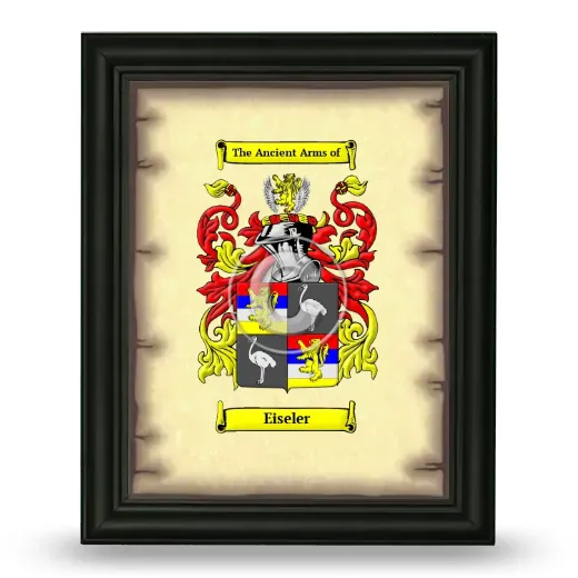 Eiseler Coat of Arms Framed - Black