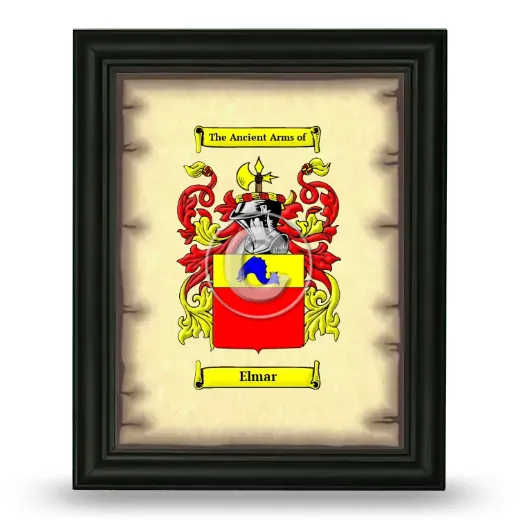 Elmar Coat of Arms Framed - Black