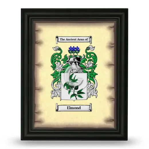 Elmond Coat of Arms Framed - Black