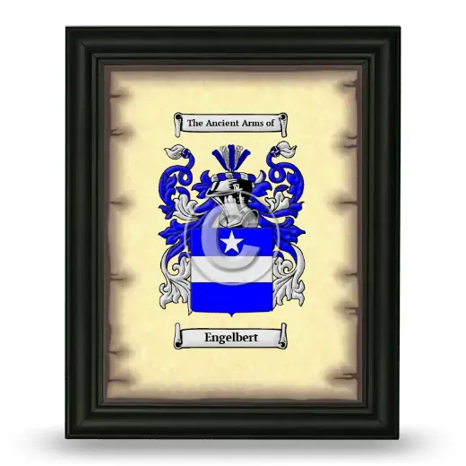 Engelbert Coat of Arms Framed - Black