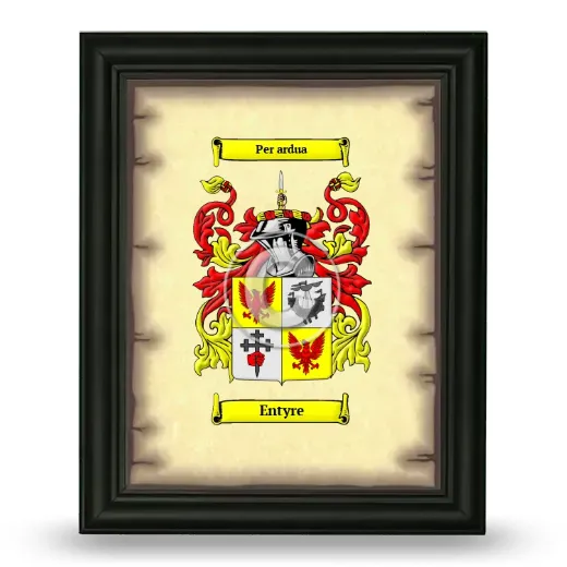 Entyre Coat of Arms Framed - Black