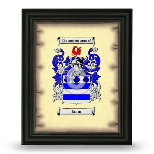 Eram Coat of Arms Framed - Black