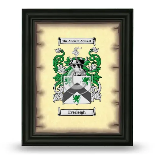 Everleigh Coat of Arms Framed - Black