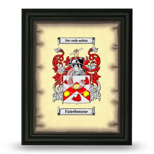 Fairebourne Coat of Arms Framed - Black