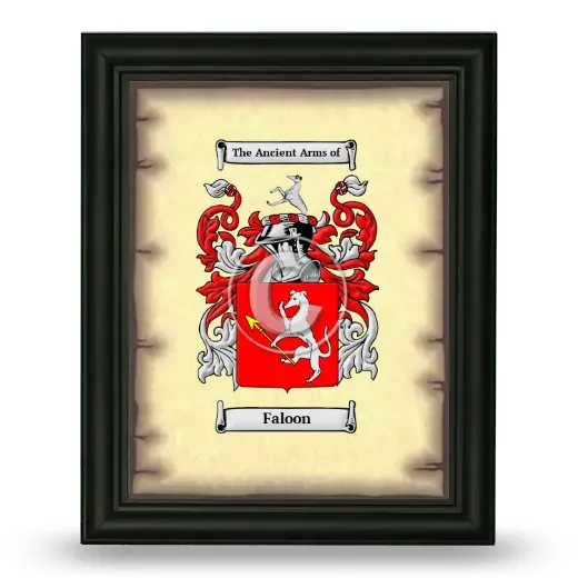 Faloon Coat of Arms Framed - Black