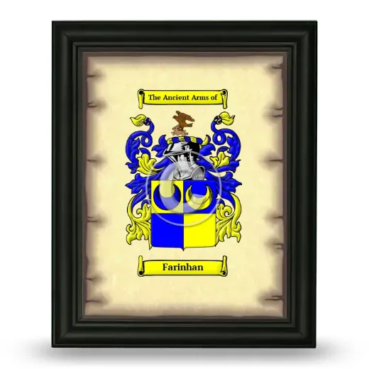Farinhan Coat of Arms Framed - Black