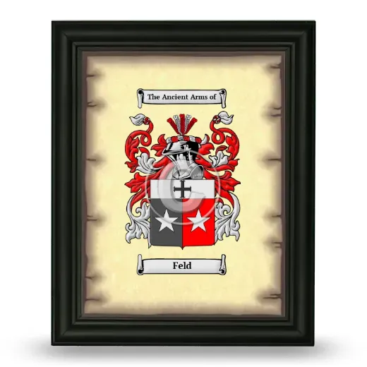 Feld Coat of Arms Framed - Black